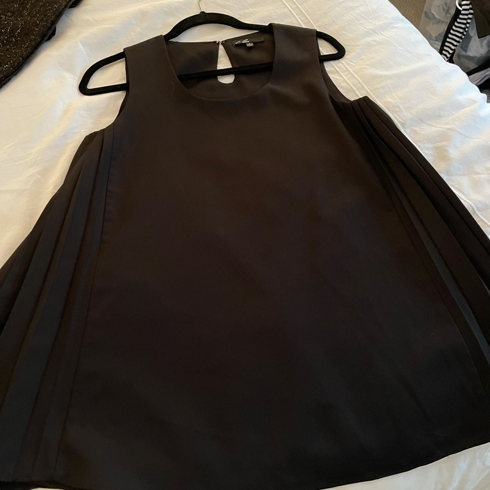 C Luce black tunic blouse